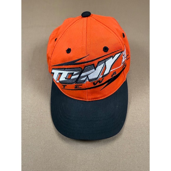 Tony Stewart #20 NASCAR Chase Authentics Orange Black Hat Cap - Picture 1 of 5
